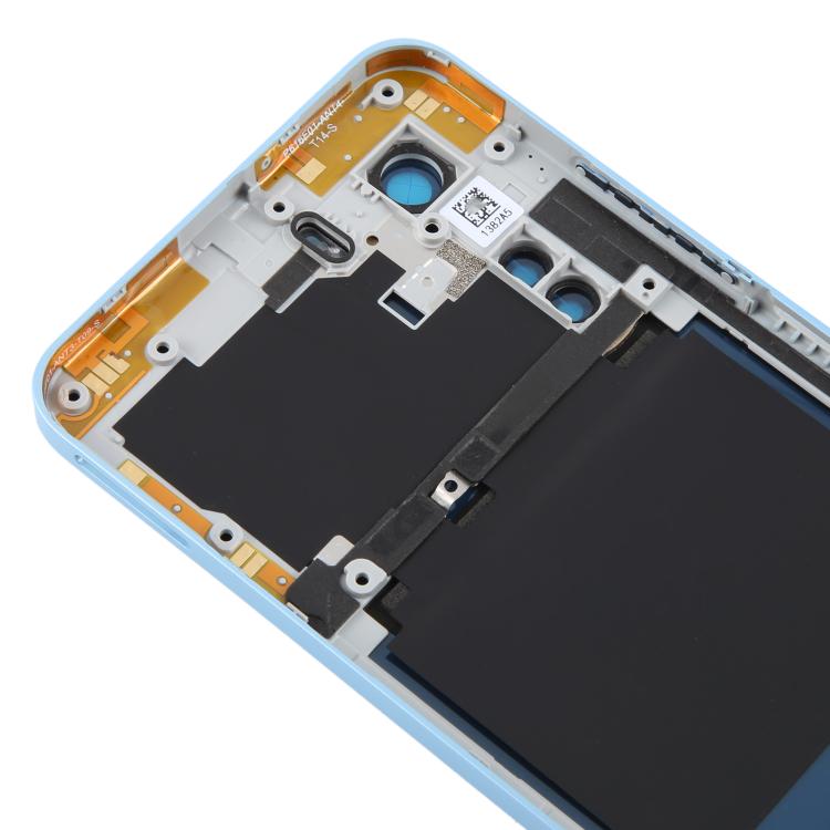 For ZTE Axon 40 Lite Plastic Battery Back Cover with Middle Frame / Camera Lens Cover(Blue) - free shipping - PMC TechLife - Order now!