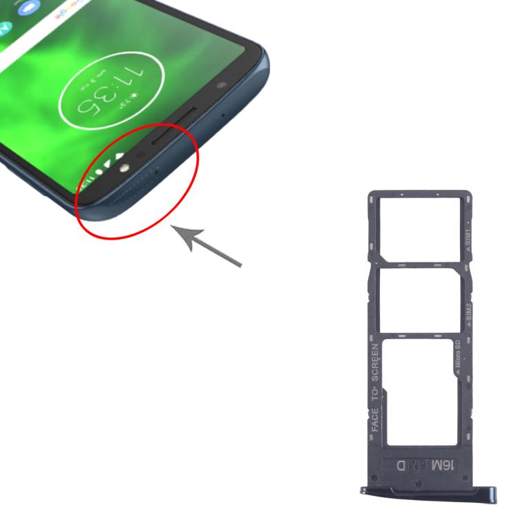 For Motorola Moto G6 10pcs Original SIM Card Tray + SIM Card Tray + Micro SD Card Tray (Black) - free shipping - PMC TechLife - Order now!