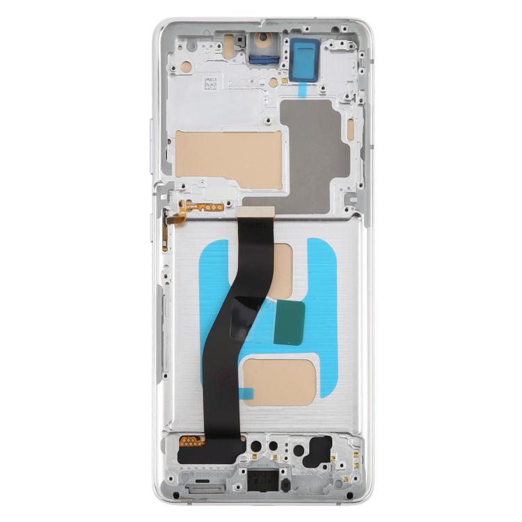 For Samsung Galaxy S21 Ultra SM-G998B 6.66 inch TFT LCD Screen Digitizer Full Assembly with Frame, Not Supporting Fingerprint Identification (Silver) - free shipping - PMC TechLife - Order now!