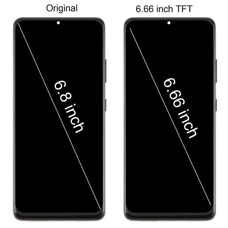 For Samsung Galaxy S21 Ultra SM-G998B 6.66 inch TFT LCD Screen Digitizer Full Assembly with Frame, Not Supporting Fingerprint Identification (Silver) - free shipping - PMC TechLife - Order now!