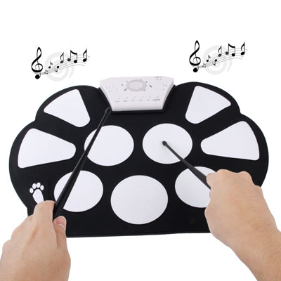 W758 USB 2.0 MIDI Soft Roll-up Drum Kit, Size: 38.2 x 27.6cm - free shipping - PMC Jewellery - Order now!