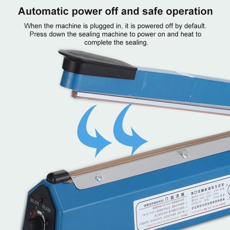 FS-300 300mm Heat Sealing Hand Impulse Poly Sealer Closer Machine (EU Plug) - Preservation Supplies by PMc TechLife | Online Shopping South Africa | PMc TechLife | Buy Now Pay Later Mobicred