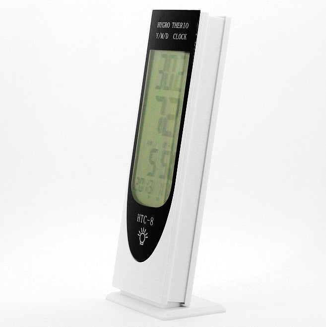 HTC-8 Luminous LCD Digital LED Night Light Thermometer Backlight Hygrometer Humidity Meter, with Alarm / Date / Clock / Calendar - Thermostat & Thermometer by PMC TechLife | Online Shopping South Africa | PMC TechLife | Buy Now Pay Later Mobicred