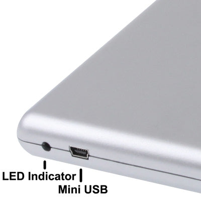 USB 2.0 Slim Aluminum Alloy Portable Slot-in External DVD-RW Drive, Plug and Play - Rewritable Drive by PMC Jewellery | Online Shopping South Africa | PMC Jewellery | Buy Now Pay Later Mobicred