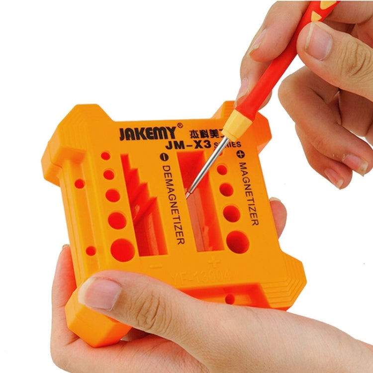 JAKEMY JM-X3 Magnetizer/Demagnetizer with Screwdriver Holes, Size: Large - Magnetizer Demagnetizer Tool by JAKEMY | Online Shopping South Africa | PMC TechLife | Buy Now Pay Later Mobicred