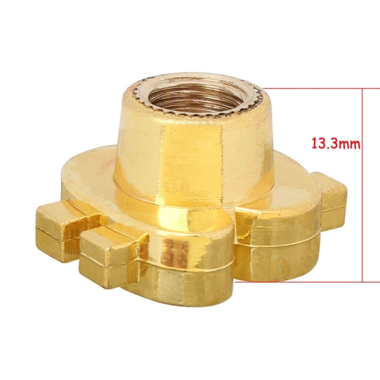 Universal 8mm Dollar Style Plastic Car Tire Valve Caps, Pack of 4(Gold) - Tire Valve Caps by PMC TechLife | Online Shopping South Africa | PMC TechLife | Buy Now Pay Later Mobicred