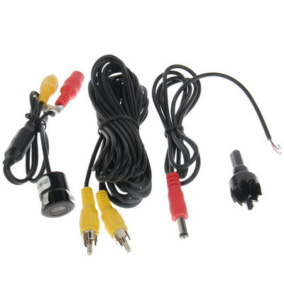 Waterproof Wired Punch DVD Rear View Camera With Scaleplate , Support Installed in Car DVD Navigator or Car Monitor , Wide Viewing Angle: 170 degree (WD004)(Black) - Rear View Cameras by PMC TechLife | Online Shopping South Africa | PMC TechLife | Buy Now Pay Later Mobicred