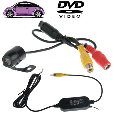 Waterproof Wireless Butterfly DVD Rear View Camera With Scaleplate , Support Installed in Car DVD Navigator or Car Monitor , Wide Viewing Angle: 170 degree (WX003)(Black) - Rear View Cameras by PMC TechLife | Online Shopping South Africa | PMC TechLife | Buy Now Pay Later Mobicred