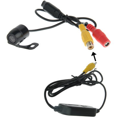 Waterproof Wireless Butterfly DVD Rear View Camera With Scaleplate , Support Installed in Car DVD Navigator or Car Monitor , Wide Viewing Angle: 170 degree (WX003)(Black) - Rear View Cameras by PMC TechLife | Online Shopping South Africa | PMC TechLife | Buy Now Pay Later Mobicred