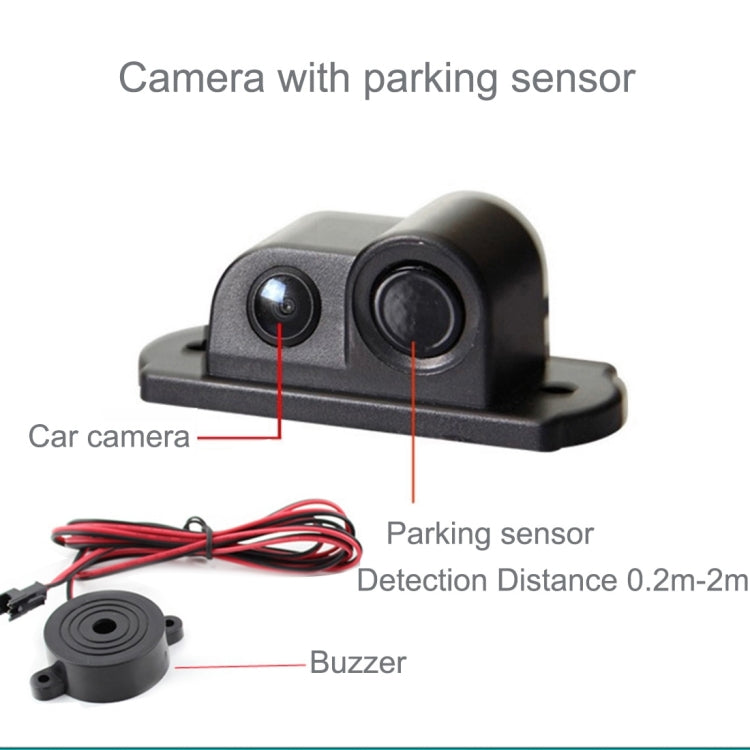 2 in 1 Mini 160 Degrees View Angle Car Rear View Reverse Backup Car Camera with Parking(Black) - Rear View Cameras by PMC TechLife | Online Shopping South Africa | PMC TechLife | Buy Now Pay Later Mobicred