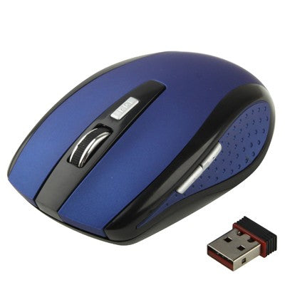 2.4 GHz 800~1600 DPI Wireless 6D Optical Mouse with USB Mini Receiver, Plug and Play, Working Distance up to 10 Meters (Blue) - Wireless Mice by PMc TechLife | Online Shopping South Africa | PMc TechLife | Buy Now Pay Later Mobicred