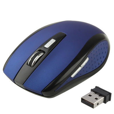 2.4 GHz 800~1600 DPI Wireless 6D Optical Mouse with USB Mini Receiver, Plug and Play, Working Distance up to 10 Meters (Blue) - Wireless Mice by PMc TechLife | Online Shopping South Africa | PMc TechLife | Buy Now Pay Later Mobicred
