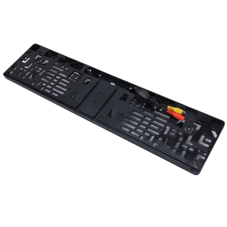 European Car License Plate Frame Rear View Camera, Size: 52.8cm x 12.6cm(Black) - Rear View Cameras by PMC TechLife | Online Shopping South Africa | PMC TechLife | Buy Now Pay Later Mobicred