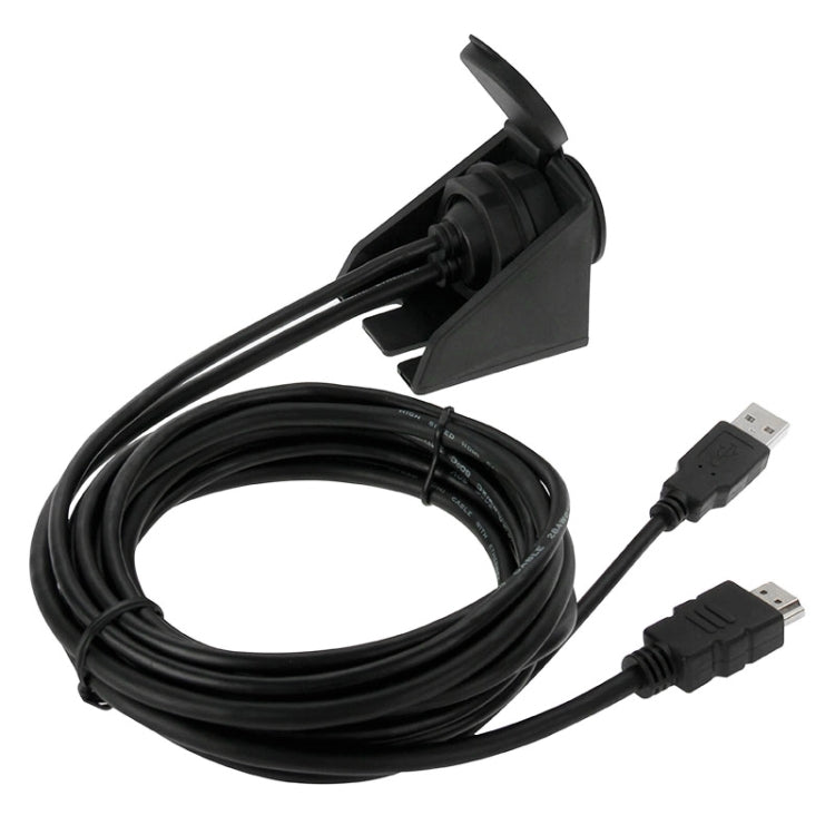 USB 2.0 & HDMI (Type-A) Male to Female Extension Cable, Length: 2m - DIY Cables by PMC TechLife | Online Shopping South Africa | PMC TechLife | Buy Now Pay Later Mobicred