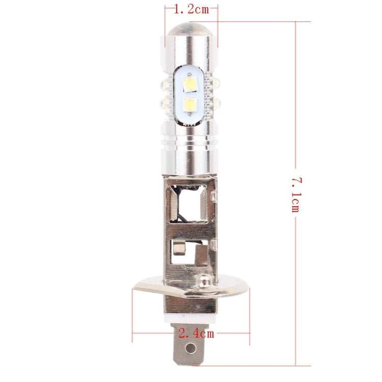 H1 50W 600LM 5500K  White Light 10 SMD-2828-LEDs Car Foglight , Constant Current , DC12-24V(White Light) - Fog / Driving Lights by PMC TechLife | Online Shopping South Africa | PMC TechLife | Buy Now Pay Later Mobicred