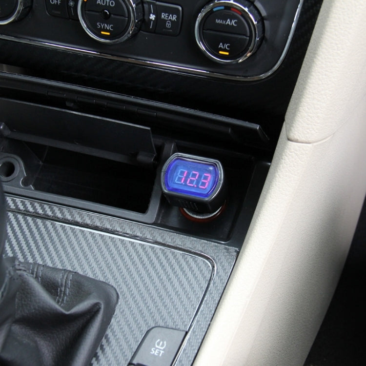 DC 12V / 24V LED Display Mini Auto Electric Voltmeter - Tire Pressure Gauges by PMC TechLife | Online Shopping South Africa | PMC TechLife | Buy Now Pay Later Mobicred