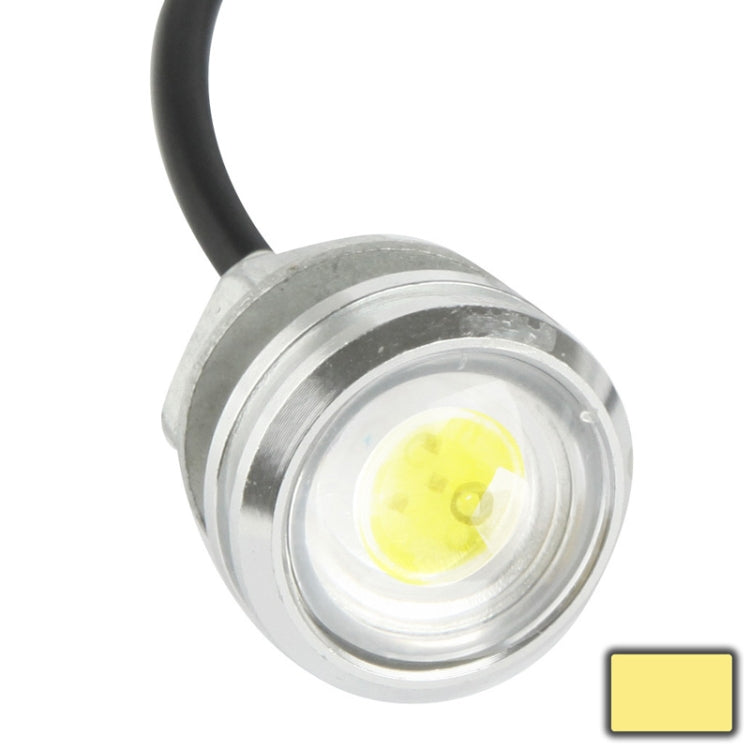 3W Waterproof Eagle Eye Light Warm White LED Light for Vehicles, Cable Length: 60cm(Silver) - Eagle Eye Lamps by PMC TechLife | Online Shopping South Africa | PMC TechLife | Buy Now Pay Later Mobicred