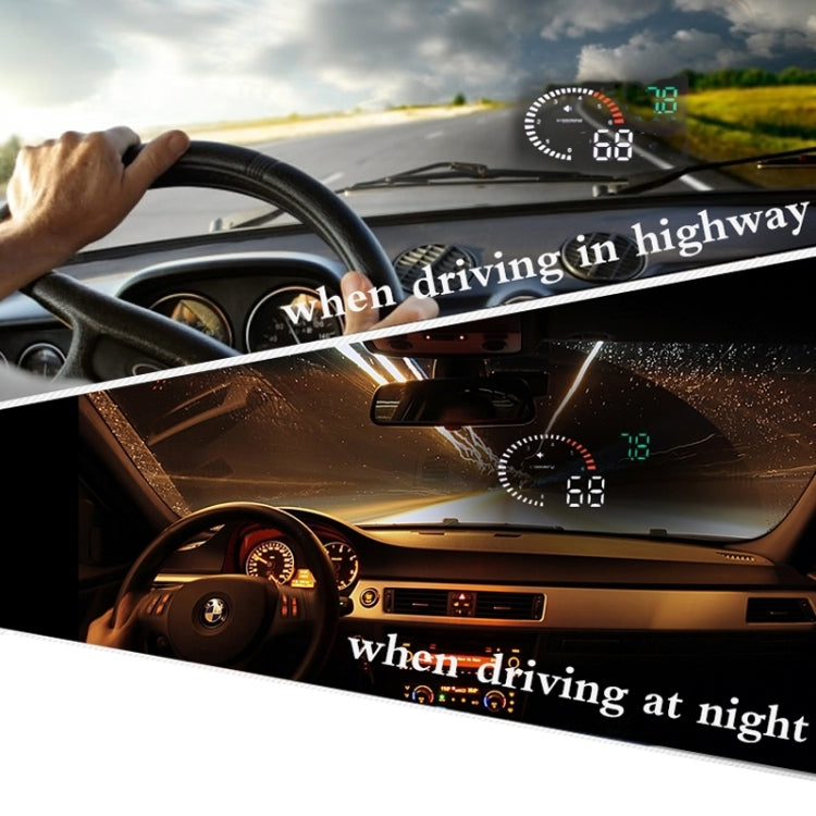 X6 3.5 inch Car OBDII / EUOBD HUD Vehicle-mounted Head Up Display Security System, Support Speed & Water Temperature & Speed Alarm & Fuel Consumption & Battery Voltage, etc. - Head Up Display System by PMC TechLife | Online Shopping South Africa | PMC TechLife | Buy Now Pay Later Mobicred
