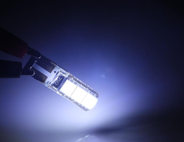2 PCS T10 2W 120-140LM 6 LED Ice Blue 5050 LED Brake Light for Vehicles, DC12V - free shipping - PMC TechLife - Order now!