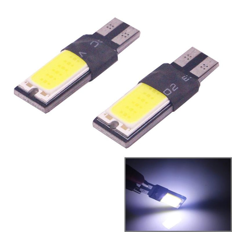 2 PCS T10 3W 160-180LM 2 LED Ice Blue COB LED Decode Car Clearance Lights Lamp, DC12V - Clearance Lights by PMC TechLife | Online Shopping South Africa | PMC TechLife | Buy Now Pay Later Mobicred