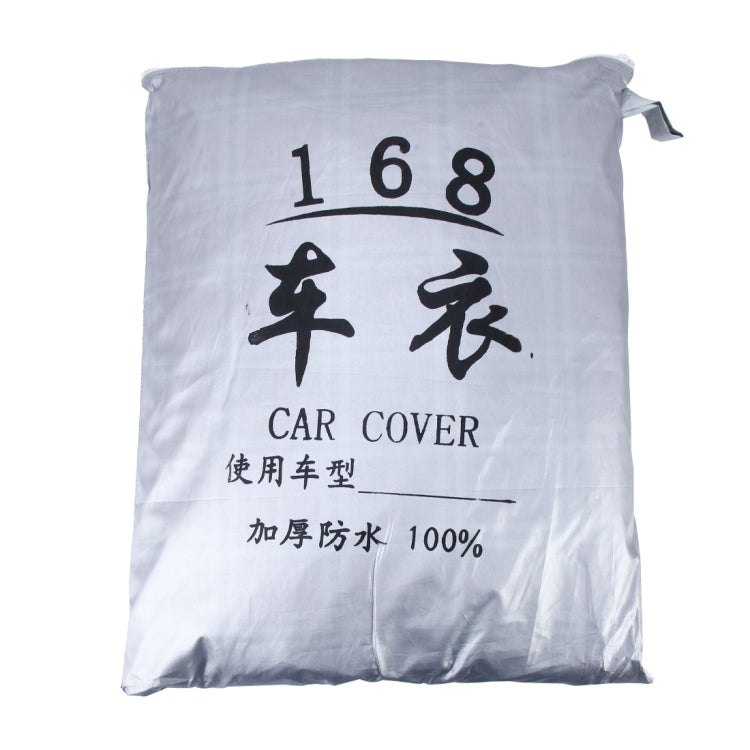 PEVA Anti-Dust Waterproof Sunproof Hatchback Car Cover with Warning Strips, Fits Cars up to 4.1m(160 inch) in Length - PE Material by PMC TechLife | Online Shopping South Africa | PMC TechLife | Buy Now Pay Later Mobicred