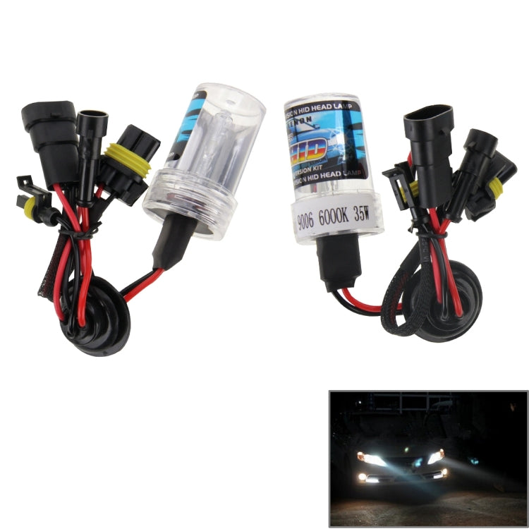 DC12V 35W HB4/9006 HID Xenon Light Single Beam Super Vision Waterproof Head Lamp, Color Temperature: 6000K, Pack of 2 - Xenon Lights by PMC TechLife | Online Shopping South Africa | PMC TechLife | Buy Now Pay Later Mobicred