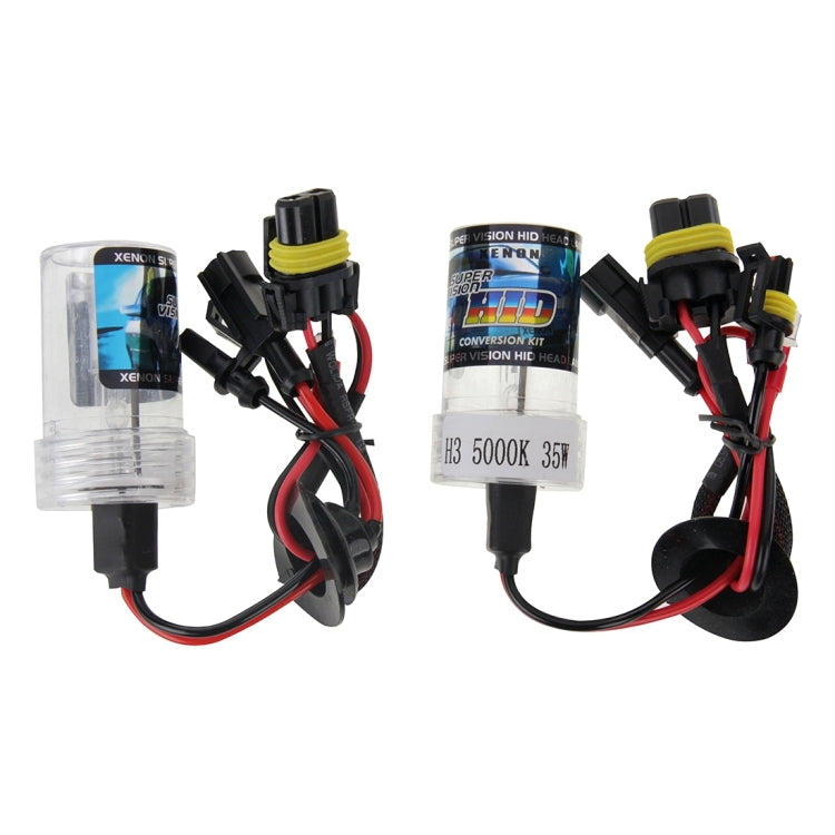 DC12V 35W H3 HID Xenon Light Single Beam Super Vision Waterproof Head Lamp, Color Temperature: 6000K, Pack of 2 - Xenon Lights by PMC TechLife | Online Shopping South Africa | PMC TechLife | Buy Now Pay Later Mobicred