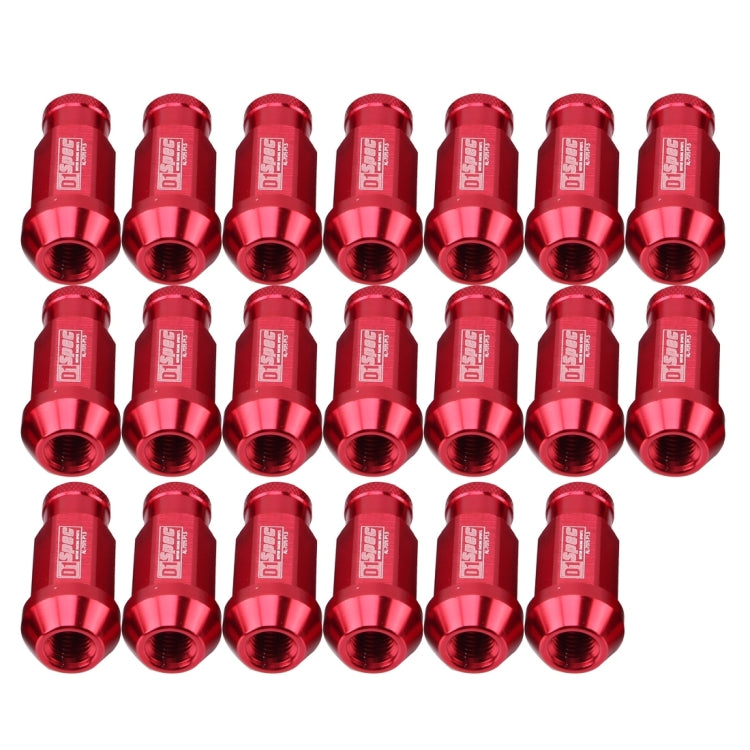D1 Spec P1.5 M12x1.25 Racing Wheel Nut, Length: 50mm(Red) - Nuts & Bolts by PMC TechLife | Online Shopping South Africa | PMC TechLife | Buy Now Pay Later Mobicred