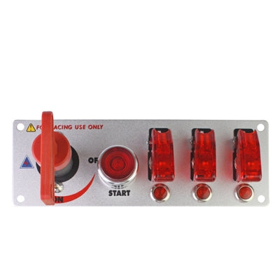Flip-up Start Ignition Switch Panel and Accessories for Racing Sport (DC 12V) - Car Switches by PMC TechLife | Online Shopping South Africa | PMC TechLife | Buy Now Pay Later Mobicred