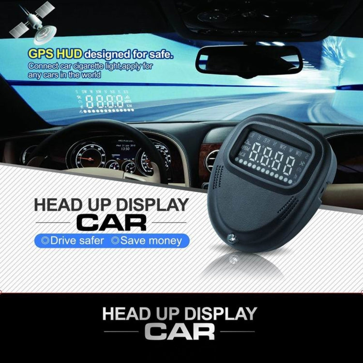 A1 2.0 inch Car GPS HUD Head Up Display Vehicle-mounted Security System, Support Speed & Real Time & Altitude & Over Speed Alarm & Compass & MPH & Auto Sleeping & KM & Satellite Signal - Head Up Display System by PMC TechLife | Online Shopping South Africa | PMC TechLife | Buy Now Pay Later Mobicred