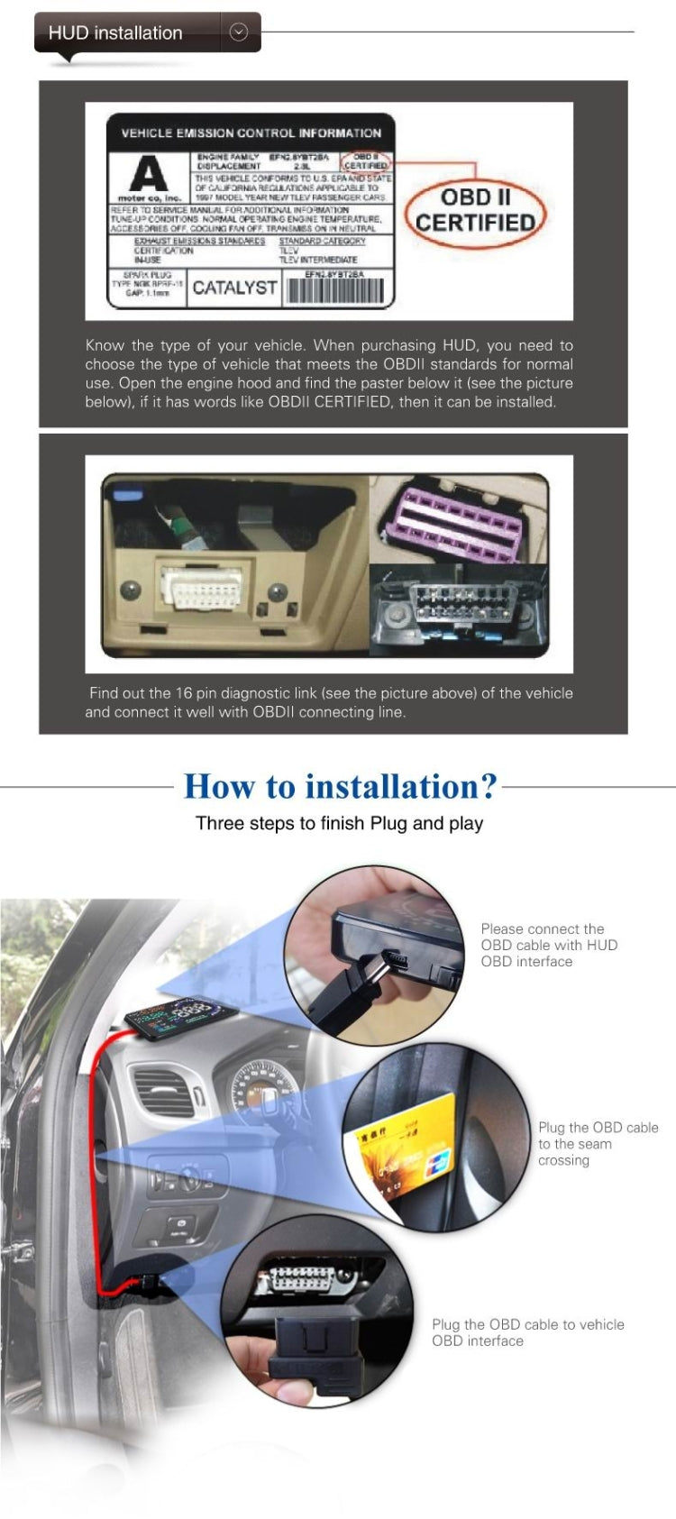 A8 5.5 inch Car OBDII HUD Warning System Vehicle-mounted Head Up Display Projector with LED, Support Fuel Consumption & Over Speed Alarm & Water Temperature & Fault Diagnosis - Head Up Display System by PMC TechLife | Online Shopping South Africa | PMC TechLife | Buy Now Pay Later Mobicred