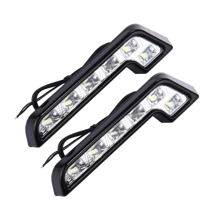 2 PCS High Power Car White Light 6 SMD 5050 LED Daytime Running Light for Cars - Fog / Driving Lights by PMC TechLife | Online Shopping South Africa | PMC TechLife | Buy Now Pay Later Mobicred