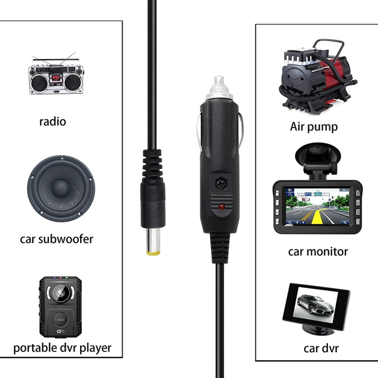 2A Car 4.0 x 1.7mm Power Supply Adapter Plug Coiled Cable Car Charger, Length: 40-140cm - Universal Power Adapter by PMC TechLife | Online Shopping South Africa | PMC TechLife | Buy Now Pay Later Mobicred
