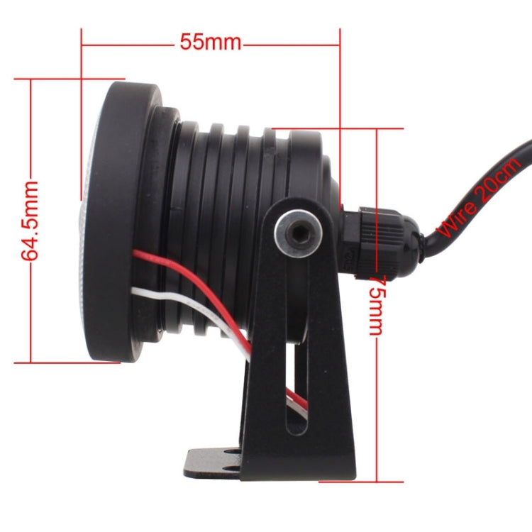 2 PCS 2.5 inch 10W 900LM White + Yellow Light 6500K Waterproof LED Eagle Eye Light for Vehicles, DC 12V, Cable Length: 20cm(Black) - free shipping - PMC TechLife - Order now!
