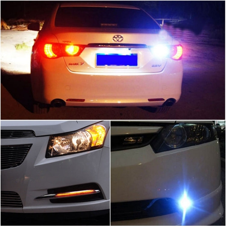 2 PCS 2.5 inch 10W 900LM White + Yellow Light 6500K Waterproof LED Eagle Eye Light for Vehicles, DC 12V, Cable Length: 20cm(Black) - free shipping - PMC TechLife - Order now!