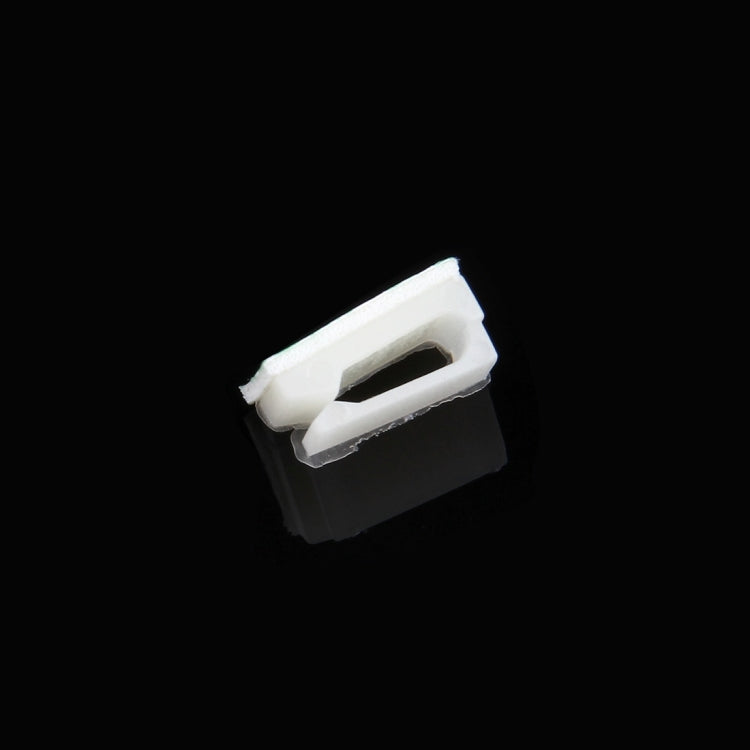 100 PCS Adhesive Backed Cable Clip  Set(White) - Booster Cable & Clip by PMC TechLife | Online Shopping South Africa | PMC TechLife | Buy Now Pay Later Mobicred