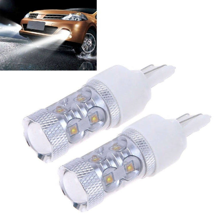 2 PCS 7443 650 Lumen 50W 10-3535-LEDs 6500K White Light Brake Light, DC 12-24V - Arrow Turn Lights by PMC TechLife | Online Shopping South Africa | PMC TechLife | Buy Now Pay Later Mobicred