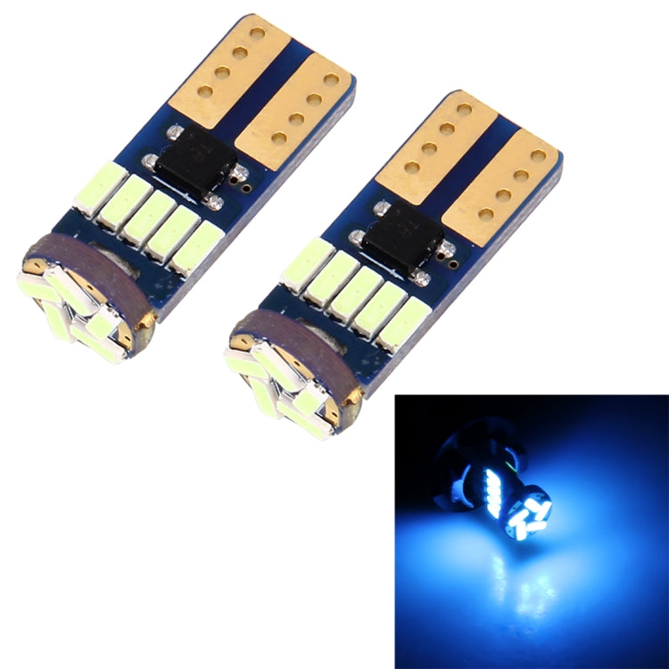 2PCS T10 3W 450LM ICE Blue Light 15 LED 4014 SMD LED Decode Error-Free Canbus Car Clearance Lamp,DC12V(Ice Blue Light) - Clearance Lights by PMC TechLife | Online Shopping South Africa | PMC TechLife | Buy Now Pay Later Mobicred