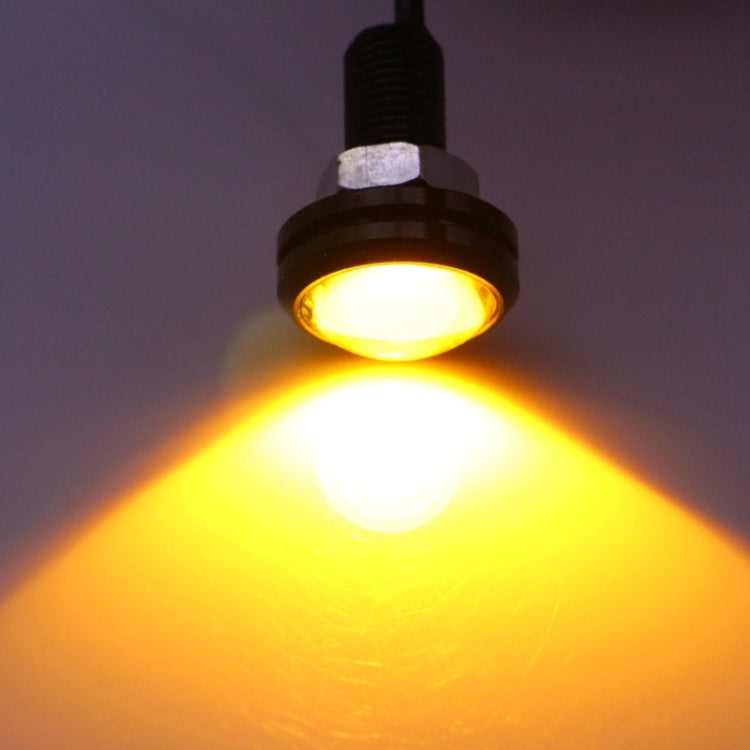 2 PCS 2x 3W 120LM Waterproof Eagle Eye Light Yellow LED Light for Vehicles, Cable Length: 60cm(Black) - Eagle Eye Lamps by PMC TechLife | Online Shopping South Africa | PMC TechLife | Buy Now Pay Later Mobicred