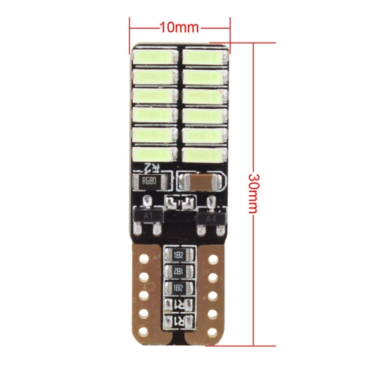 2 PCS T10 4.8W 720LM Ice Blue Light 24 SMD 4014 LED Error-Free Canbus Car Clearance Lights Lamp, DC 12V - Clearance Lights by PMC TechLife | Online Shopping South Africa | PMC TechLife | Buy Now Pay Later Mobicred