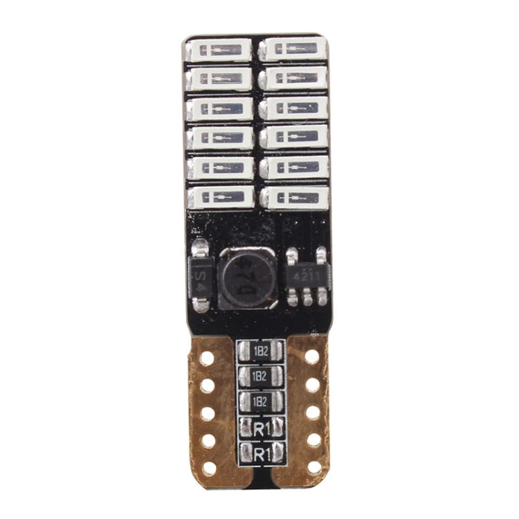 2 PCS T10 4.8W 720LM Yellow Light 24 SMD 4014 LED Error-Free Canbus Car Clearance Lights Lamp, DC 12V - Clearance Lights by PMC TechLife | Online Shopping South Africa | PMC TechLife | Buy Now Pay Later Mobicred