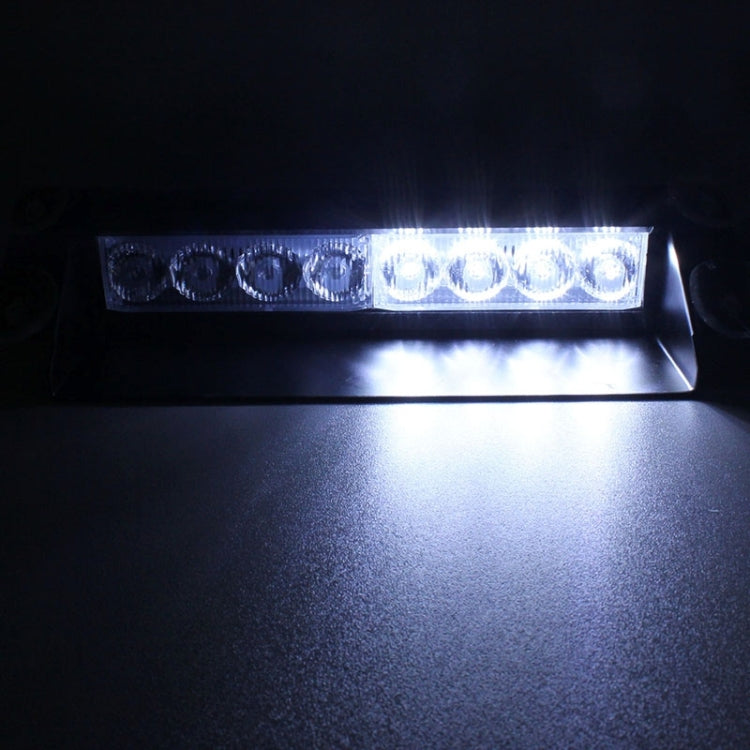 8W 800LM 8-LED White + Yellow Light 3-Modes Adjustable Angle Car Strobe Flash Dash Emergency Light Warning Lamp with Suckers, DC 12V - Warning Lights by PMC TechLife | Online Shopping South Africa | PMC TechLife | Buy Now Pay Later Mobicred