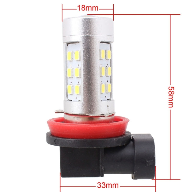 2 PCS H11 4.2W 630LM White Light 21 LED 2835 SMD Car Front Fog Light Lamp Bulb, DC 12V - Fog / Driving Lights by PMC TechLife | Online Shopping South Africa | PMC TechLife | Buy Now Pay Later Mobicred