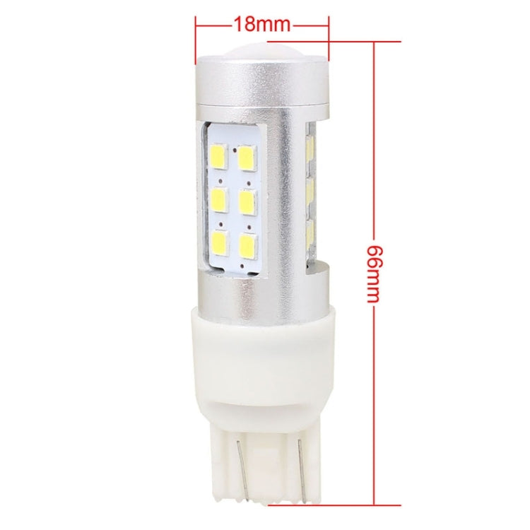 2 PCS T20 4.2W 630LM White Light Dual Wires 21 LED 2835 SMD Car Brake Light Daytime Running Light Bulb,  DC 12V - Brake Lights by PMC TechLife | Online Shopping South Africa | PMC TechLife | Buy Now Pay Later Mobicred
