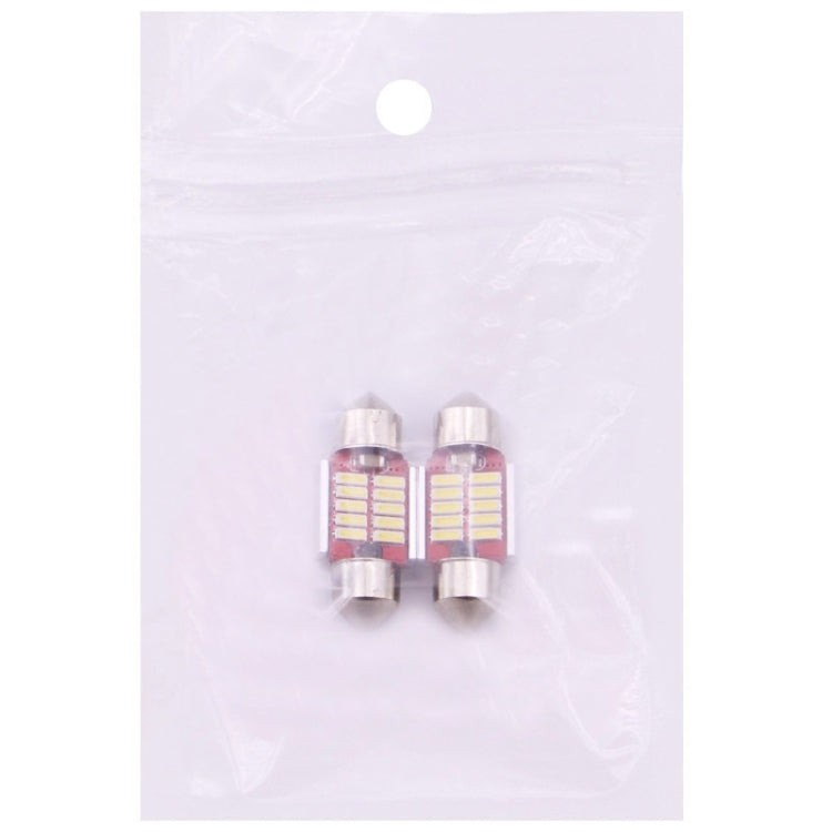 2 PCS 31mm 3W 180LM White Light 10 LED SMD 4014 CANBUS License Plate Reading Lights Car Light Bulb - Dome Lights by PMC TechLife | Online Shopping South Africa | PMC TechLife | Buy Now Pay Later Mobicred