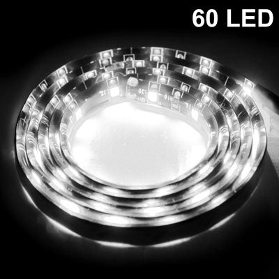 5 PCS 1.7W 60 LED 3528 SMD Waterproof Flexible Car Strip Light, DC 12V, Length: 1m - Decorative Lights by PMC TechLife | Online Shopping South Africa | PMC TechLife | Buy Now Pay Later Mobicred