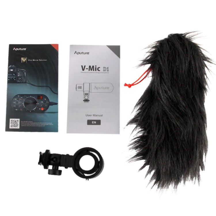 Aputure V-MIC D1 Directional Condenser Shotgun Microphone, Support 360 Degree Pan / 180 Degree Tilt - free shipping - PMC TechLife - Order now!