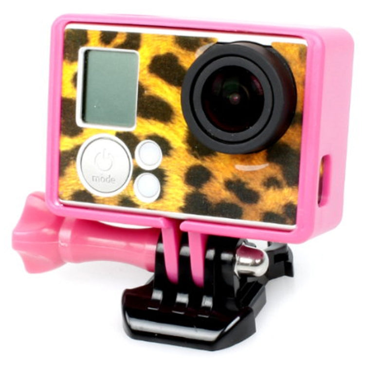 TMC High Quality Tripod Cradle Frame Mount Housing for GoPro HERO4 /3+ /3, HR191(Pink) - Protective Frame by TMC | Online Shopping South Africa | PMC TechLife | Buy Now Pay Later Mobicred