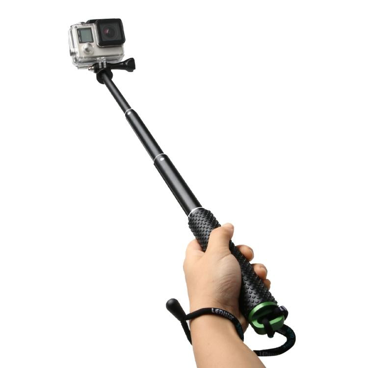 Handheld 49cm Extendable Pole Monopod with Screw for GoPro, Insta360, DJI and Other Action Cameras(Green) - Extendable Pole by PMC TechLife | Online Shopping South Africa | PMC TechLife | Buy Now Pay Later Mobicred