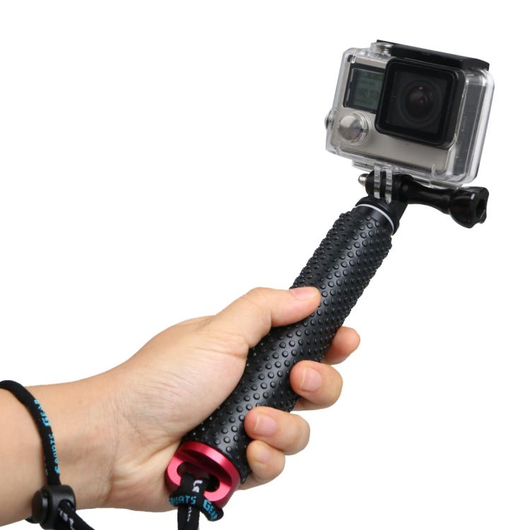 Handheld 49cm Extendable Pole Monopod with Screw for GoPro, Insta360, DJI and Other Action Cameras(Red) - Extendable Pole by PMC TechLife | Online Shopping South Africa | PMC TechLife | Buy Now Pay Later Mobicred